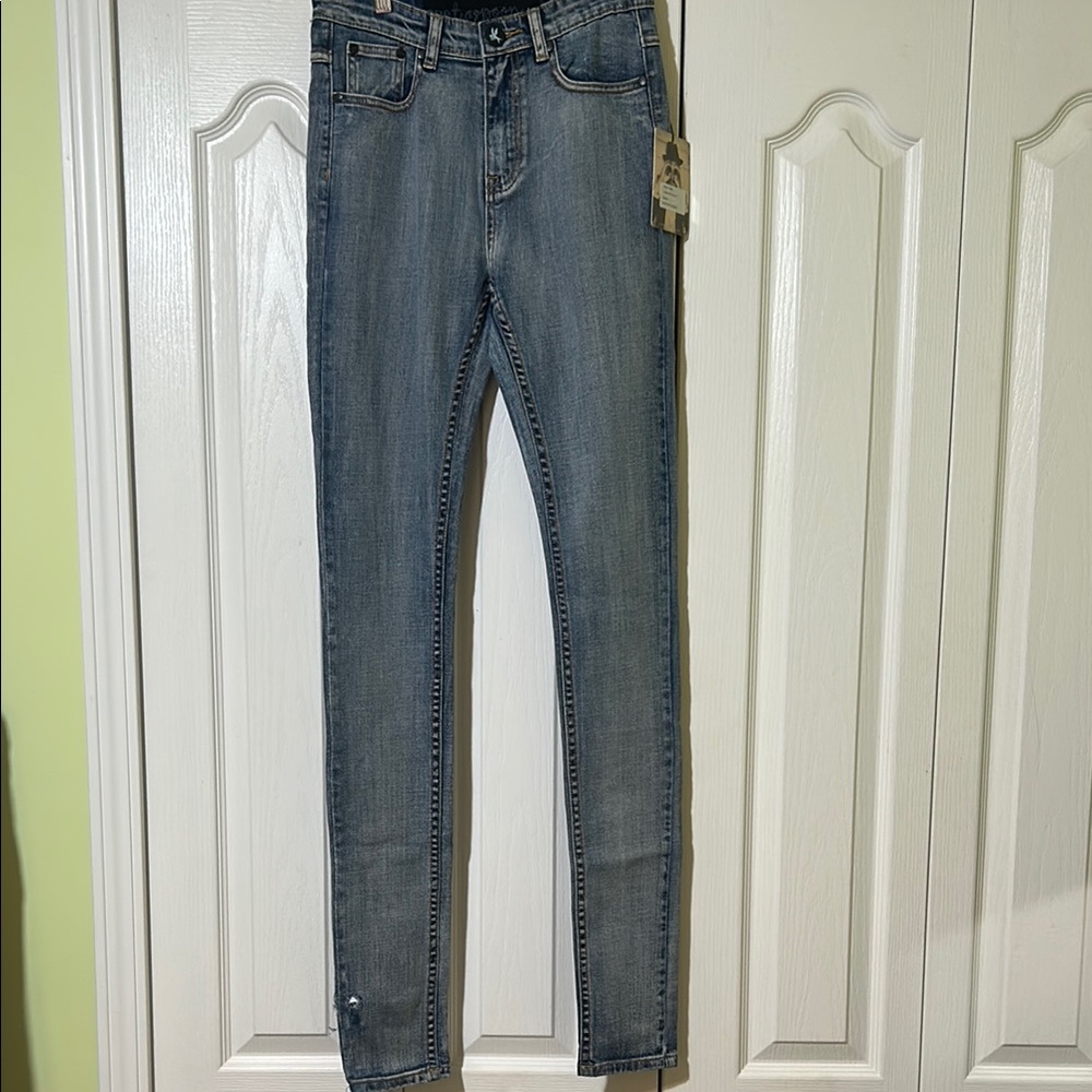 One Teaspoon High-rise Mustang Classic Blue Denim Jeans